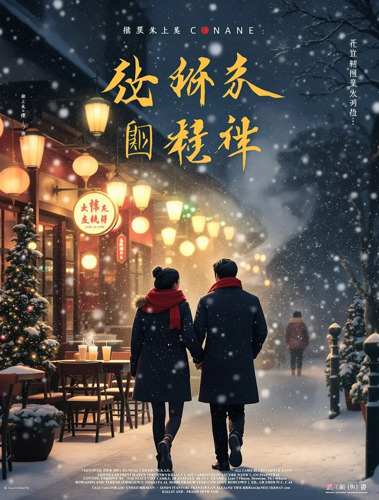 黄豆短剧《雪落长街》短剧封面海报